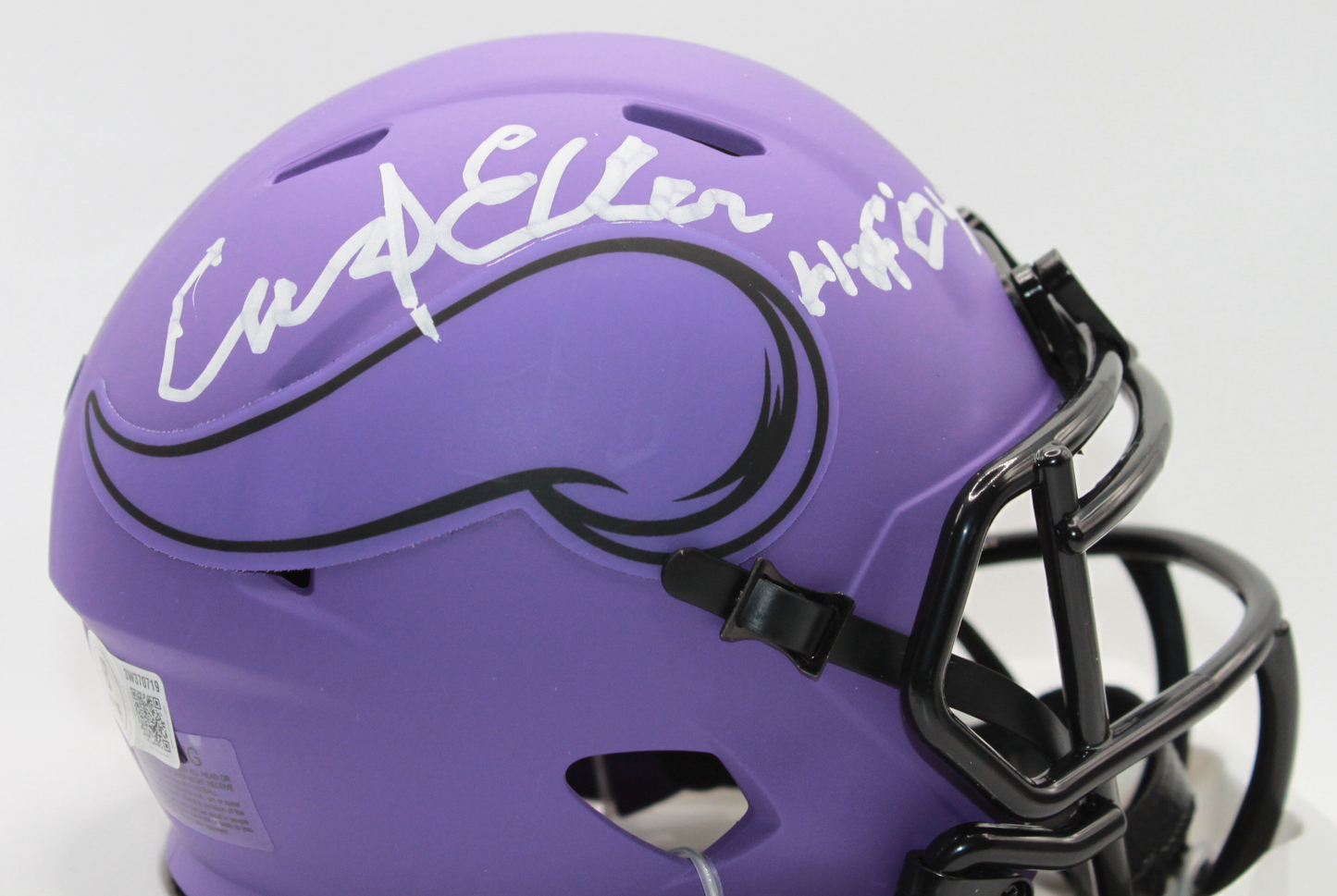 Carl Eller Minnesota Vikings Signed Rave Mini Helmet