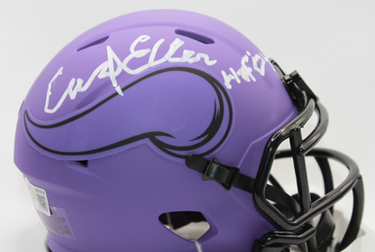 Carl Eller Minnesota Vikings Signed Rave Mini Helmet