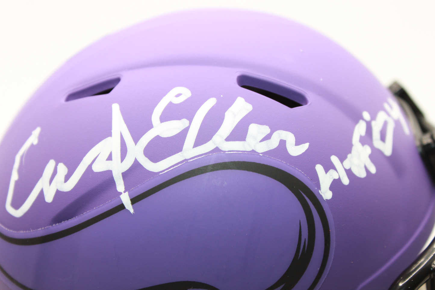 Carl Eller Minnesota Vikings Signed Rave Mini Helmet
