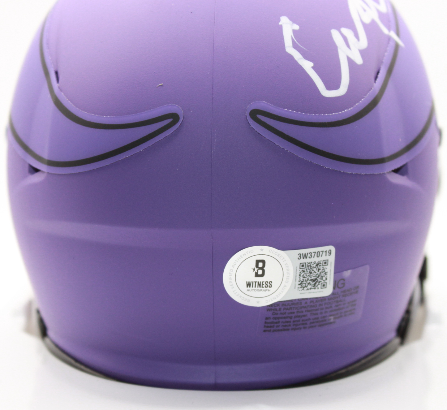Carl Eller Minnesota Vikings Signed Rave Mini Helmet