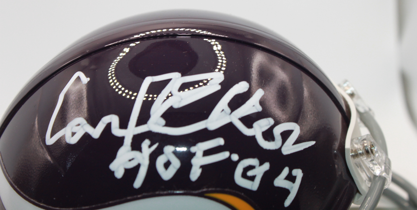 Carl Eller Minnesota Vikings Signed VSR4 Mini Helmet