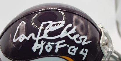 Carl Eller Minnesota Vikings Signed VSR4 Mini Helmet