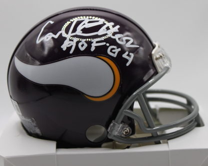 Carl Eller Minnesota Vikings Signed VSR4 Mini Helmet