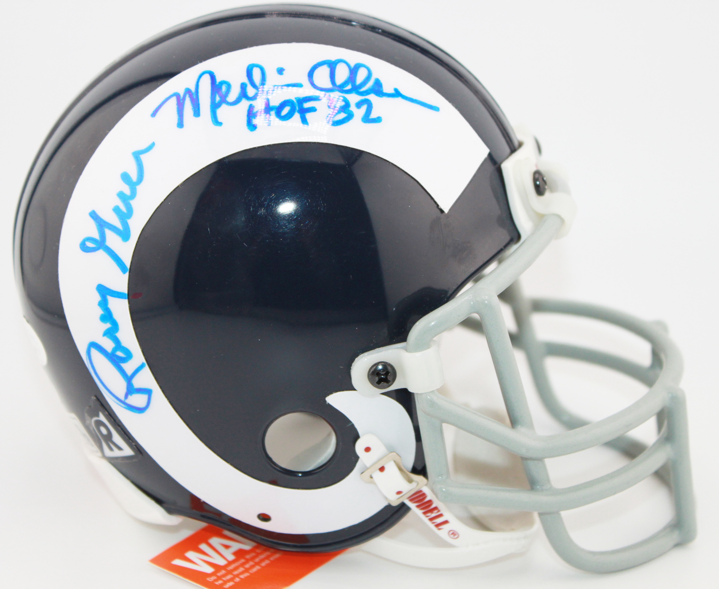 Fearsome Foursome Signed Los Angeles Rams TB Riddell Mini Helmet