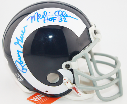 Fearsome Foursome Signed Los Angeles Rams TB Riddell Mini Helmet
