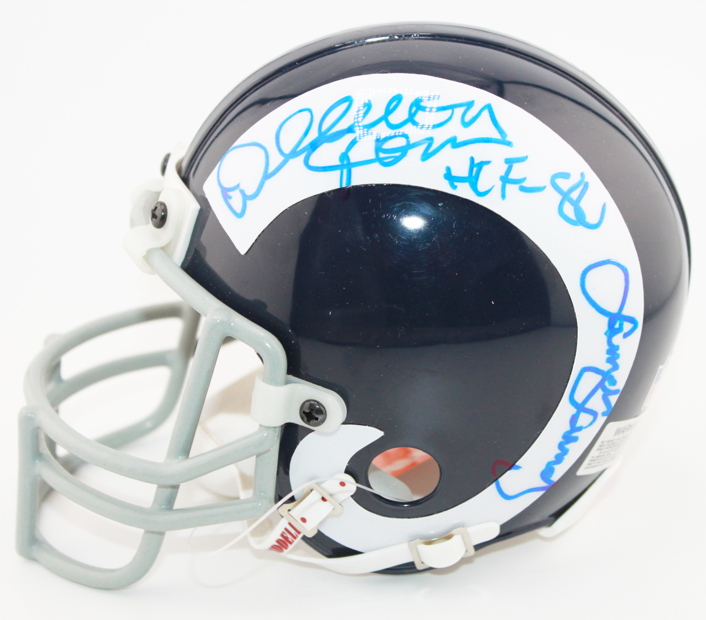 Fearsome Foursome Signed Los Angeles Rams TB Riddell Mini Helmet