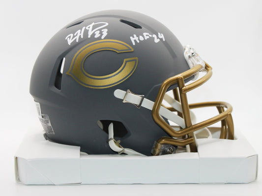 Devin Hester Chicago Bears Signed Slate Mini Helmet