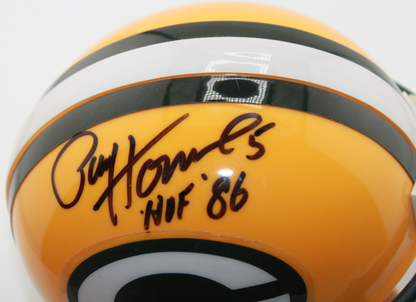 Paul Hornung Green Bay Packers Signed VSR4 Mini Helmet - JSA
