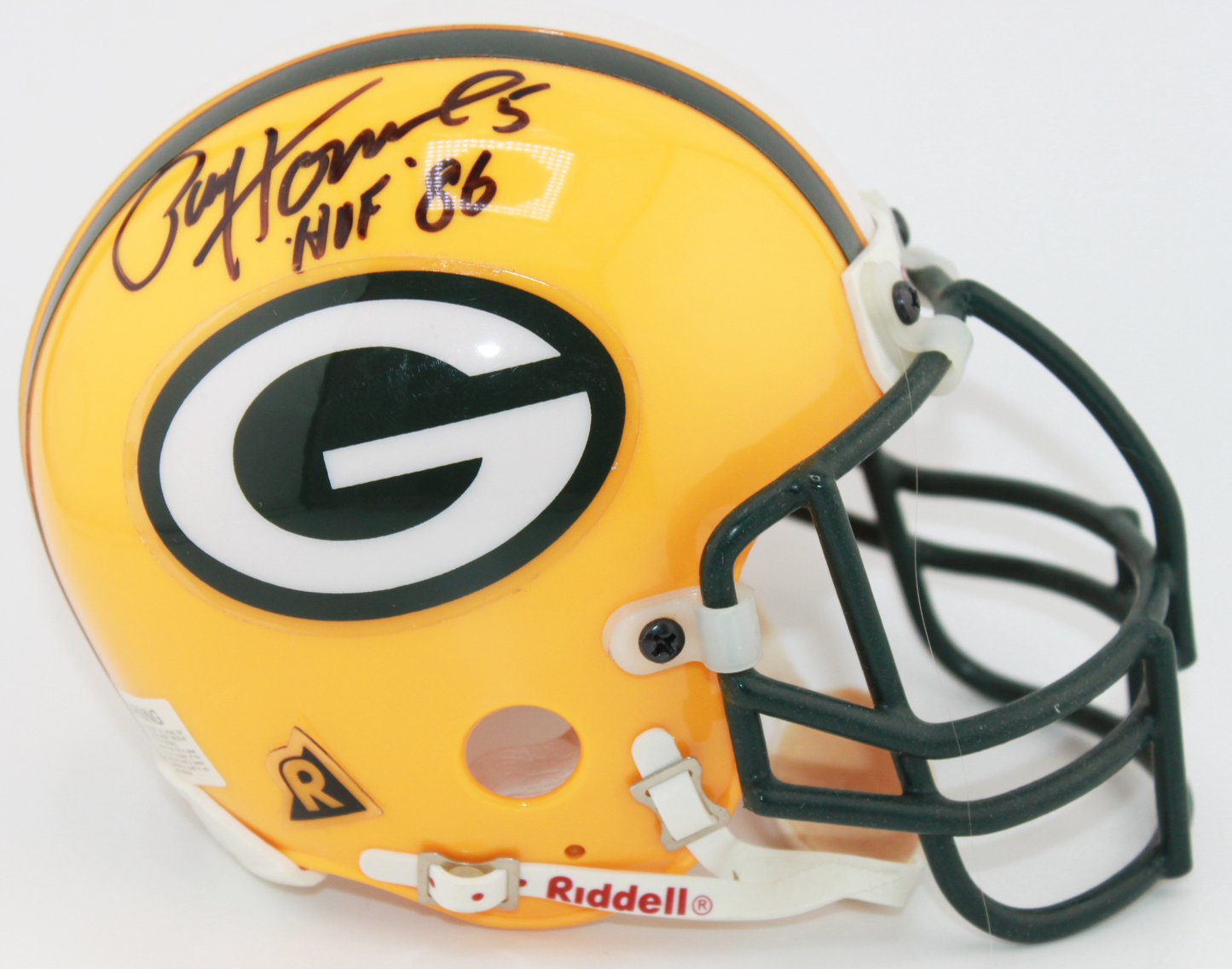 Paul Hornung Green Bay Packers Signed VSR4 Mini Helmet - JSA