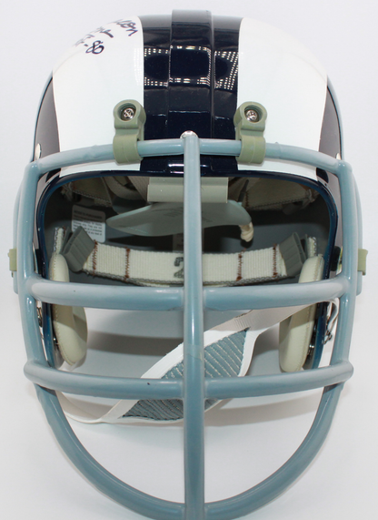 Deacon Jones Los Angeles Rams Signed RK Suspension Full-Sized Helmet with Inscription - Beckett