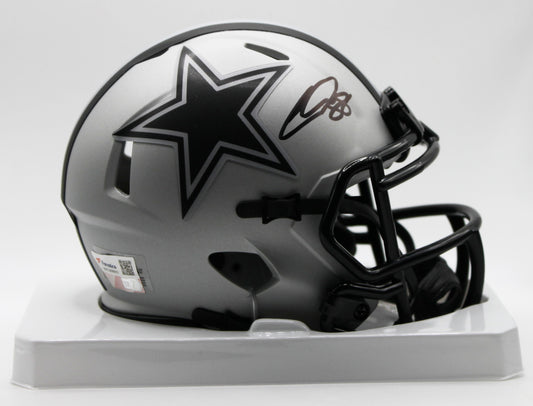 Cee Dee Lamb Signed Dallas Cowboys Rave Mini Helmet