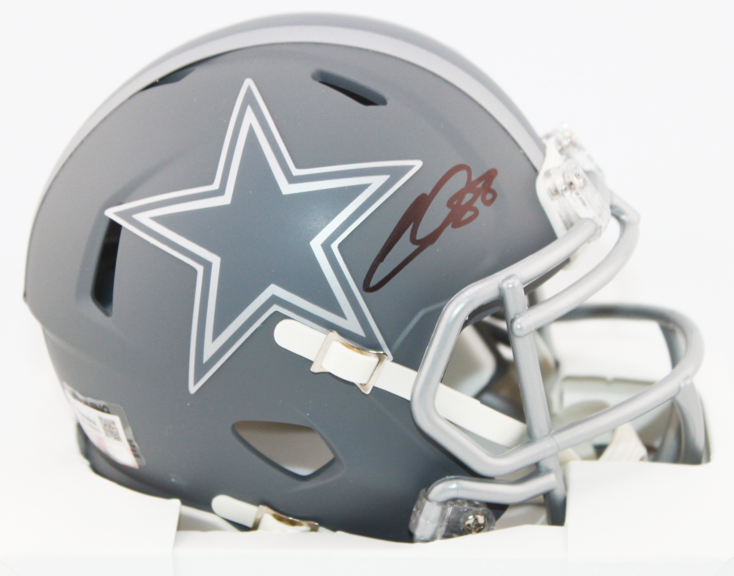 Cee Dee Lamb Signed Dallas Cowboys Slate Mini Helmet