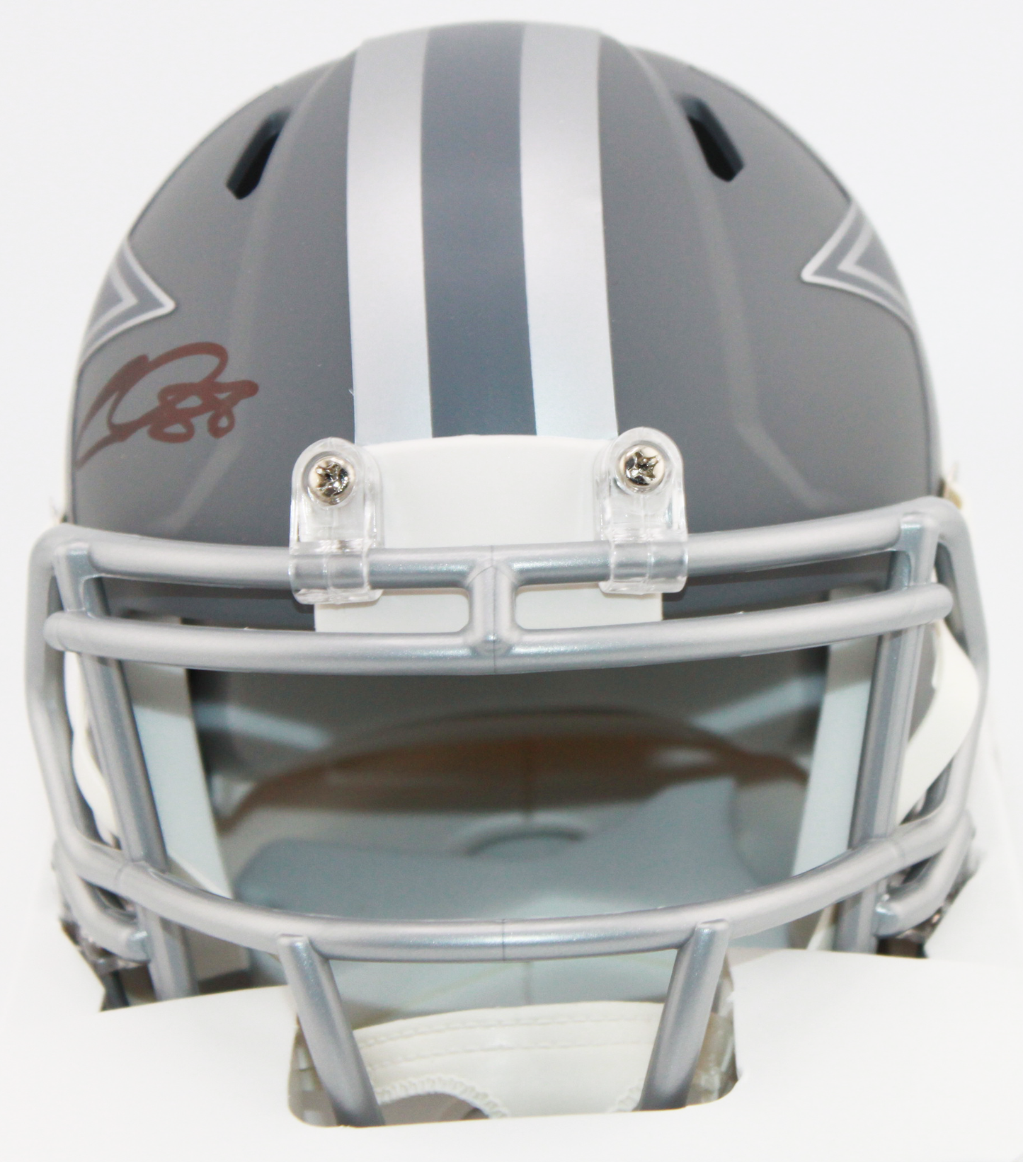 Cee Dee Lamb Signed Dallas Cowboys Slate Mini Helmet