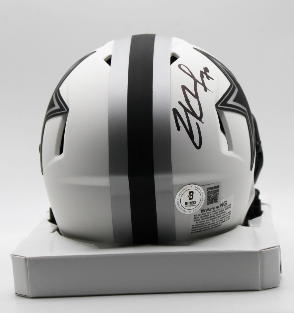 Zach Martin Dallas Cowboys Signed Lunar Mini Helmet