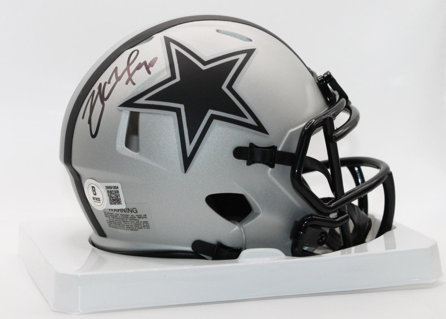 Zach Martin Dallas Cowboys Signed Rave Mini Helmet