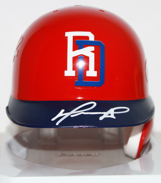 David Ortiz "Big Papi" Team Dominican Republic Signed Mini Batting Helmet - Beckett