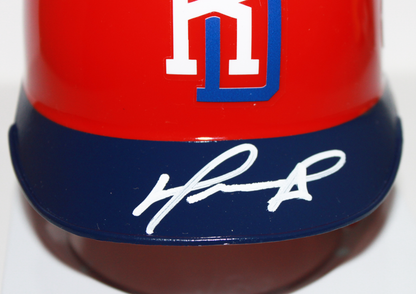 David Ortiz "Big Papi" Team Dominican Republic Signed Mini Batting Helmet - Beckett