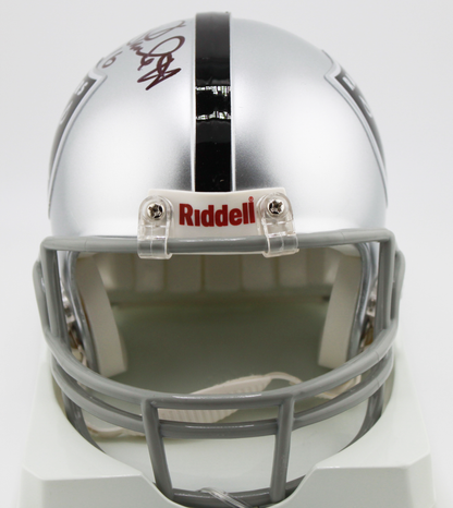Jim Plunkett Oakland Raiders Signed VSR4 Mini Helmet - JSA