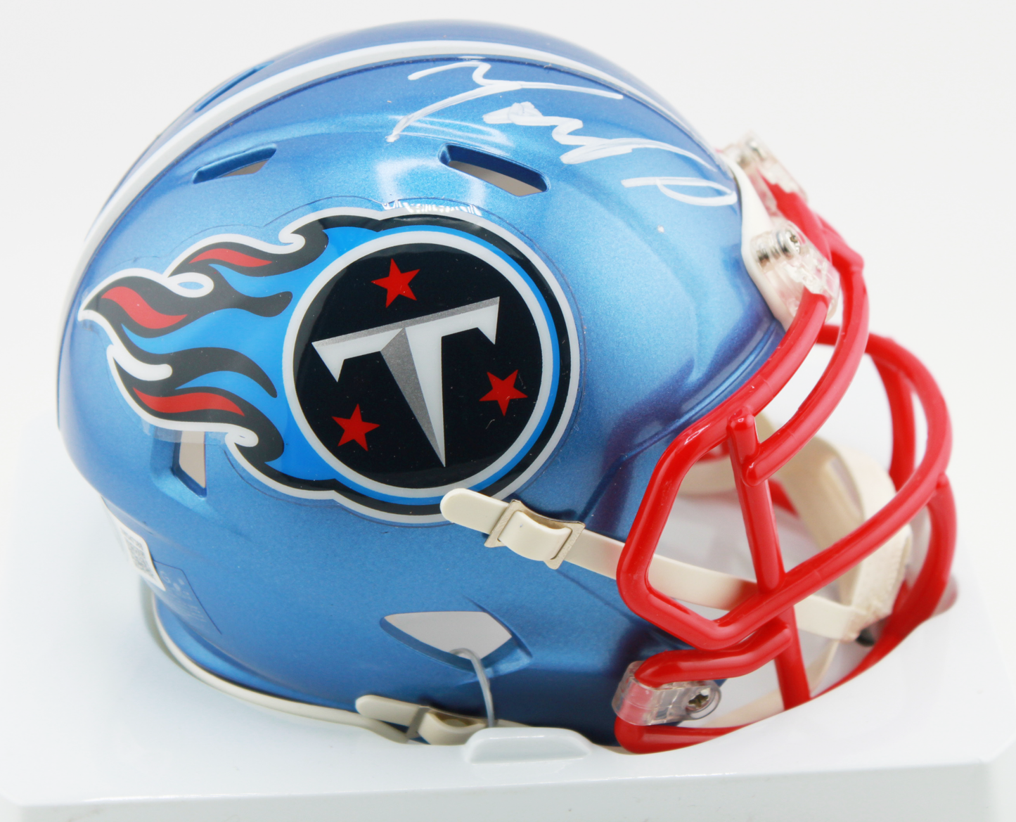 Tony Pollard Tennessee Titans Signed Flash Mini Helmet - Beckett