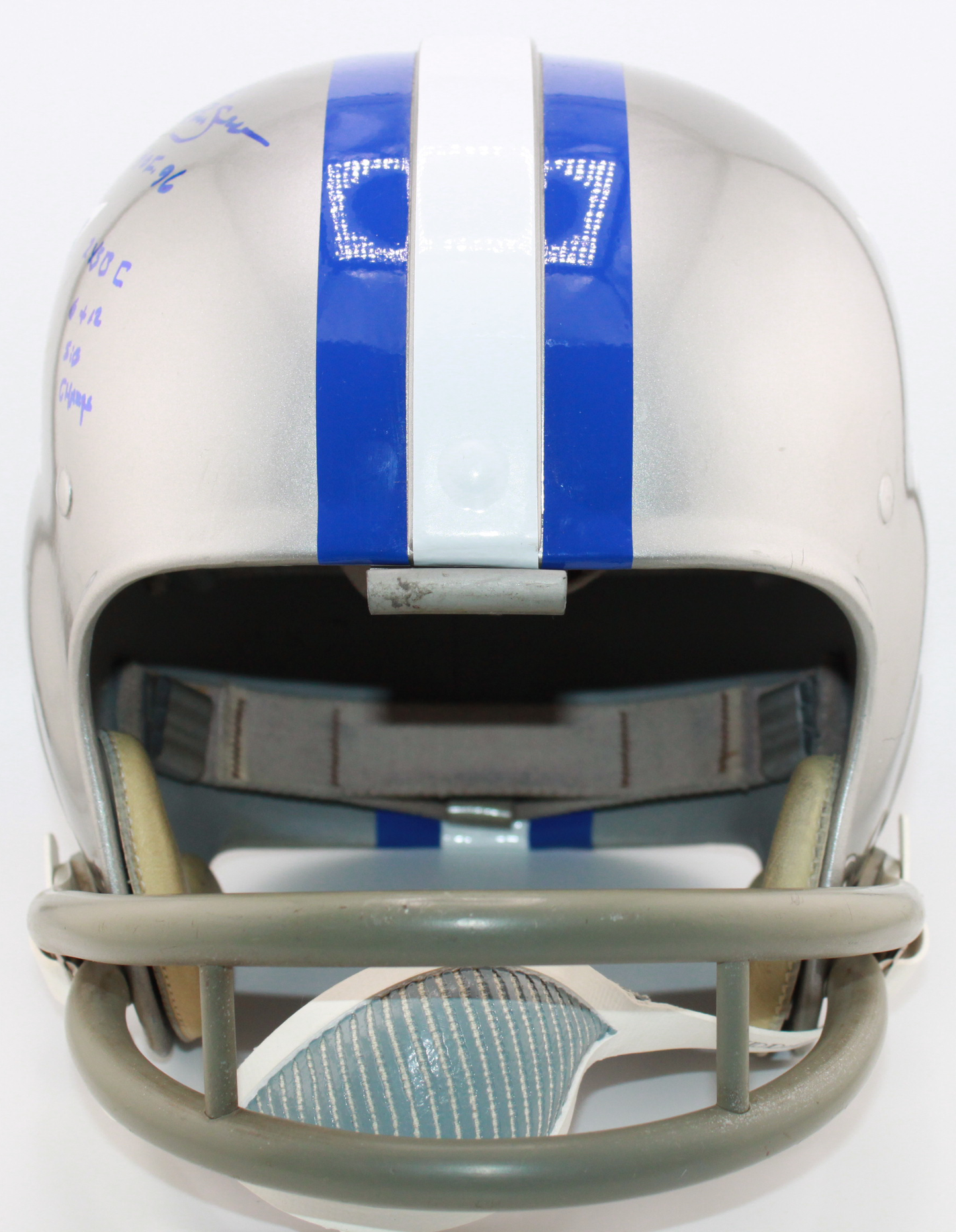 Mel Renfro Dallas Cowboys Signed RK Suspension Full-Sized Helmet with Inscription - Beckett (Copy)