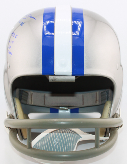 Mel Renfro Dallas Cowboys Signed RK Suspension Full-Sized Helmet with Inscription - Beckett (Copy)