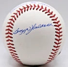 Michael Kay Sterling Waldman Signed OMLB Baseball "Voices of Yankees" - Beckett