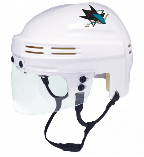 San Jose Sharks Mini Helmet — White