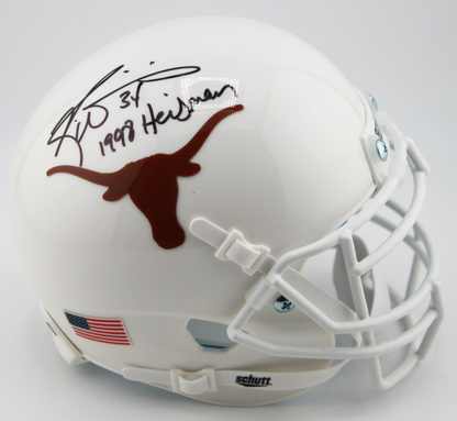 Ricky Williams* Signed Texas Schutt Mini Helmet
