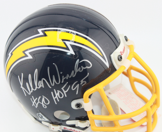 Kellen Winslow San Diego Chargers Signed VSR4 Mini Helmet w/ Inscription